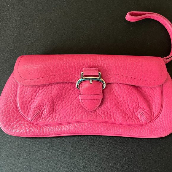 Cole Haan Pink Leather Clutch - Picture 1 of 6